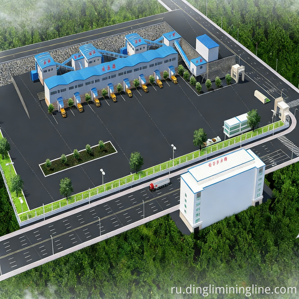 Efficient Screening Stone Production Line